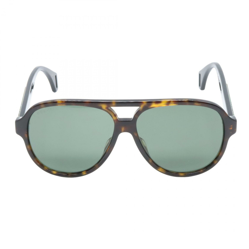 GUCCI 太陽眼鏡 GG0463S-003 塑膠材質 黑色棕色 全新 男女通用-0