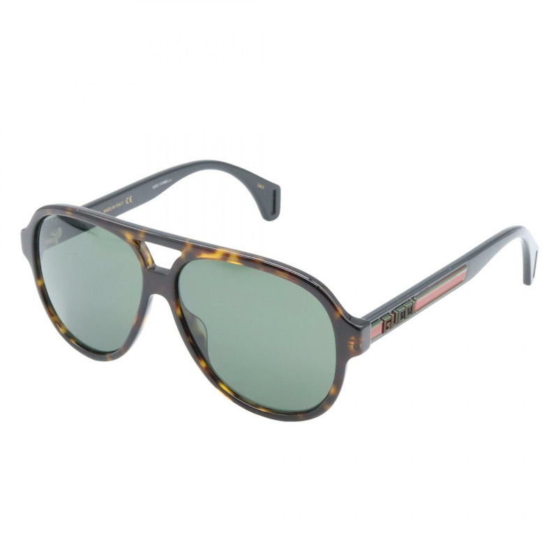 GUCCI 太陽眼鏡 GG0463S-003 塑膠材質 黑色棕色 全新 男女通用-1
