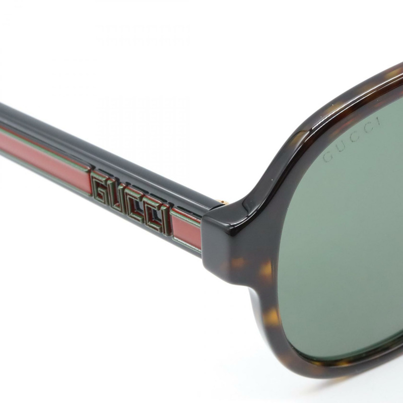 GUCCI 太陽眼鏡 GG0463S-003 塑膠材質 黑色棕色 全新 男女通用-6