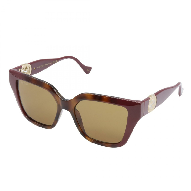 GUCCI 太陽眼鏡 GG1023S-009 塑膠棕色 全新 男女通用-1
