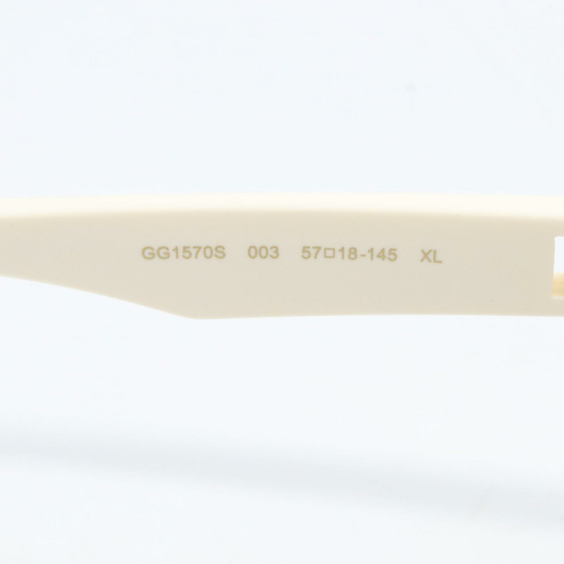 GUCCI GG1570S-003 白色塑膠太陽眼鏡 全新 男女通用-4