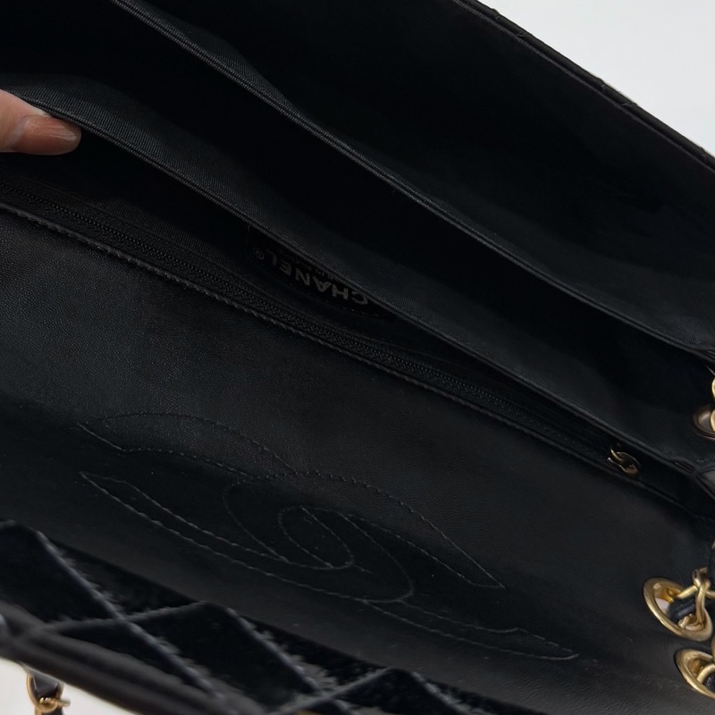 CHANEL 香奈兒 黑金 cf coco 鍊條包 斜背包 肩背包 側背包-30