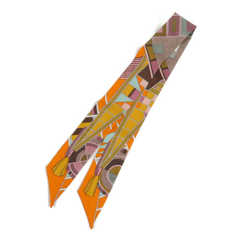 HERMES 絲質Twilly絲巾-0