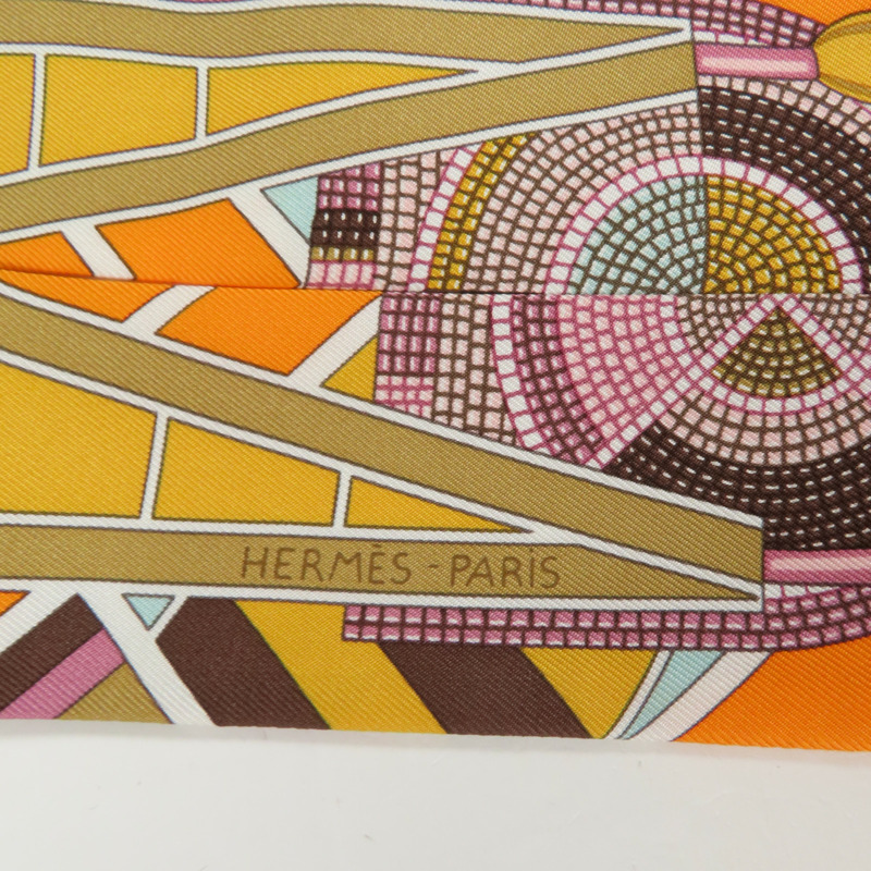 HERMES 絲質Twilly絲巾-3