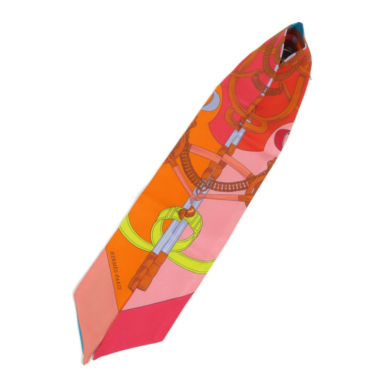 HERMES 絲質Twilly絲巾-2