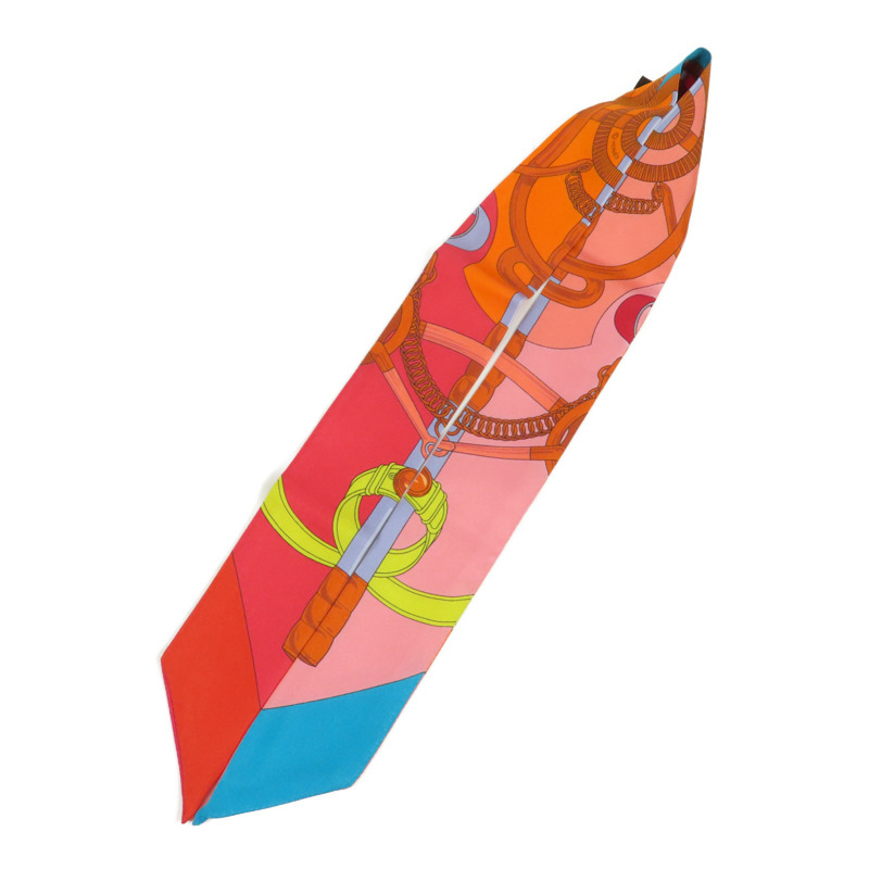 HERMES 絲質Twilly絲巾-4