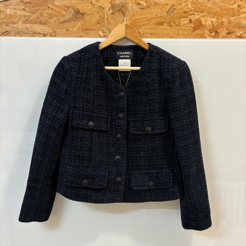 【美收精品】CHANEL 深藍員工服外套 4-468