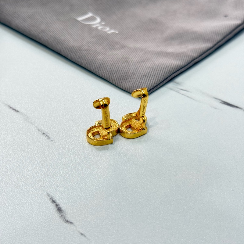 Dior CD水晶耳夾耳環-3