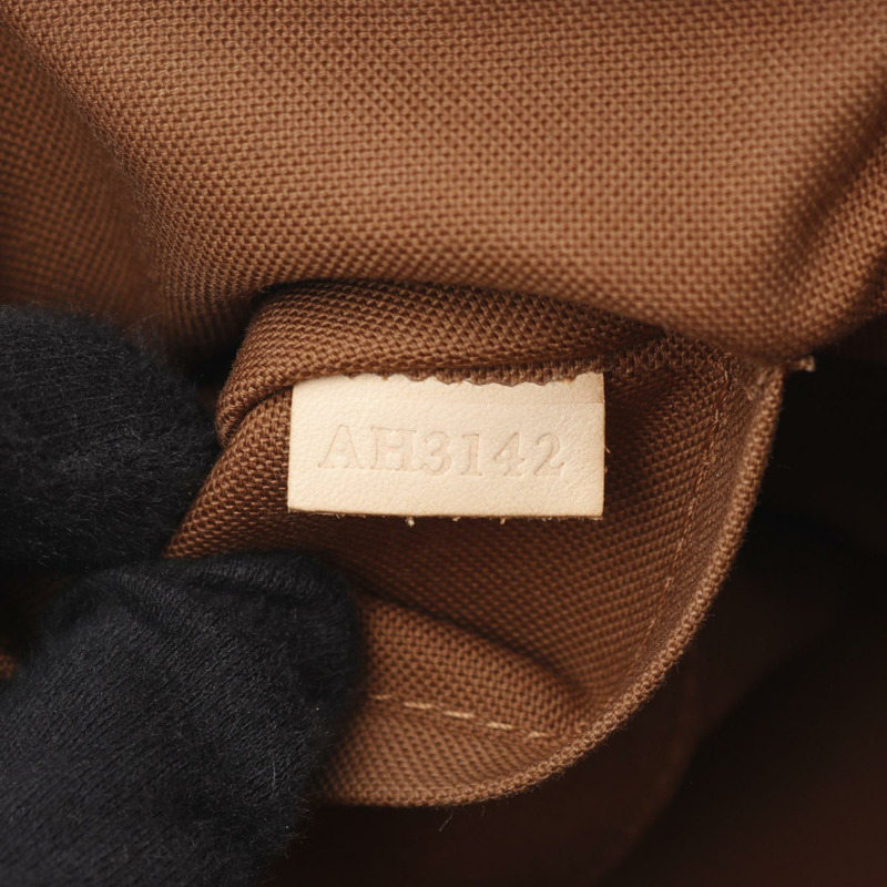 路易威登 Tivoli PM 手提包 M40143 Monogram 帆布皮革棕色二手女士-4