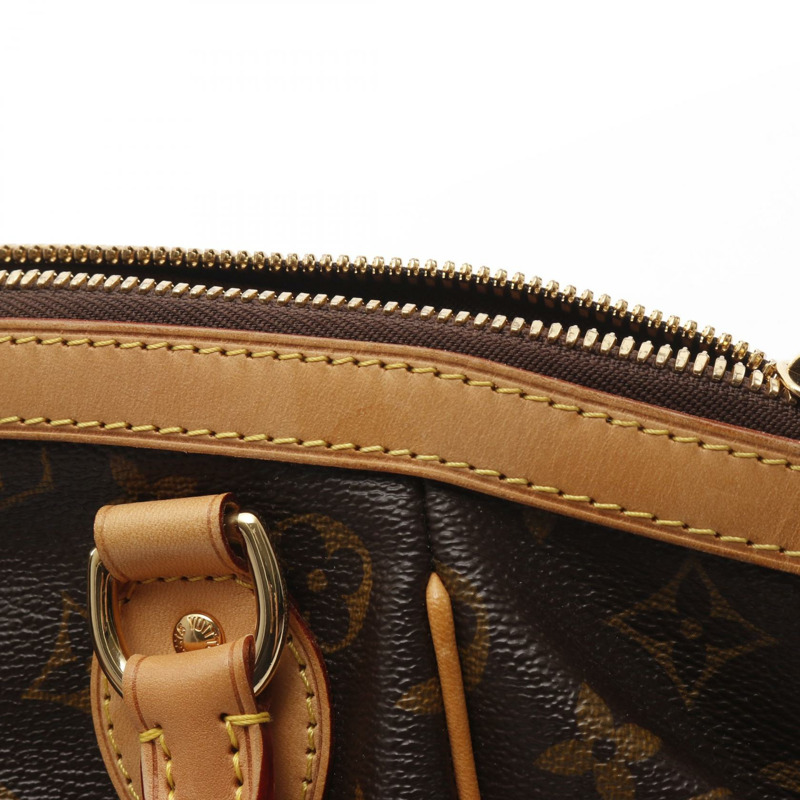 路易威登 Tivoli PM 手提包 M40143 Monogram 帆布皮革棕色二手女士-11