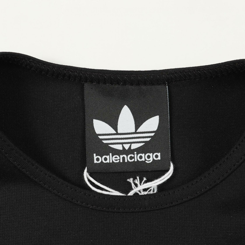 BALENCIAGA × Adidas 背心 712288 人造絲尼龍 黑色 #38 二手女款-2