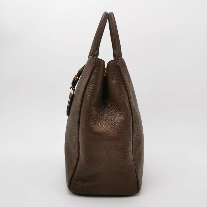 Prada 牛皮純色字母Logo斜挎包單肩包-2