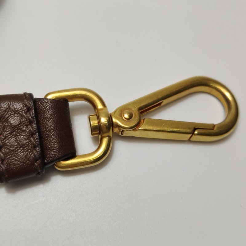 Prada 牛皮純色字母Logo斜挎包單肩包-12