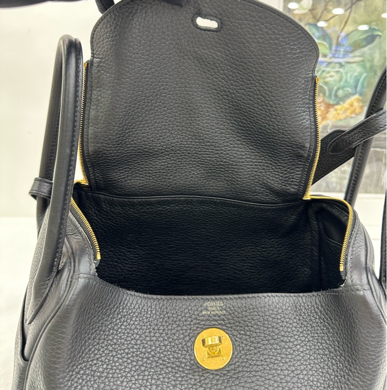 Hermes 愛馬仕 Lindy26黑金 B刻-7