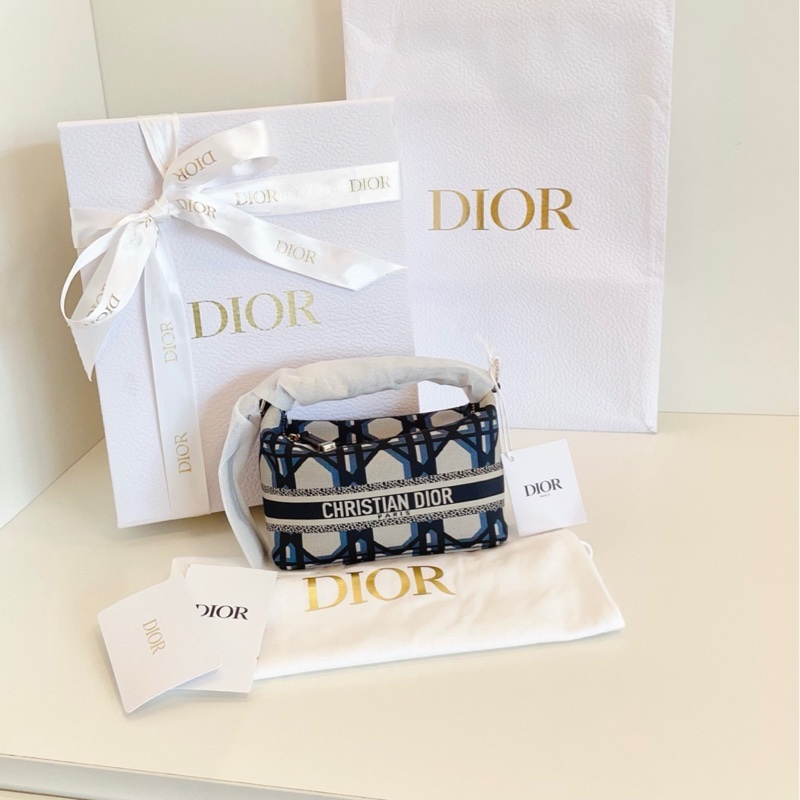 【全新大全套🆕】Dior Travel nomad Hobo飯盒包 迷你手提化妝包mini 手提包 斜挎包 單肩包-0