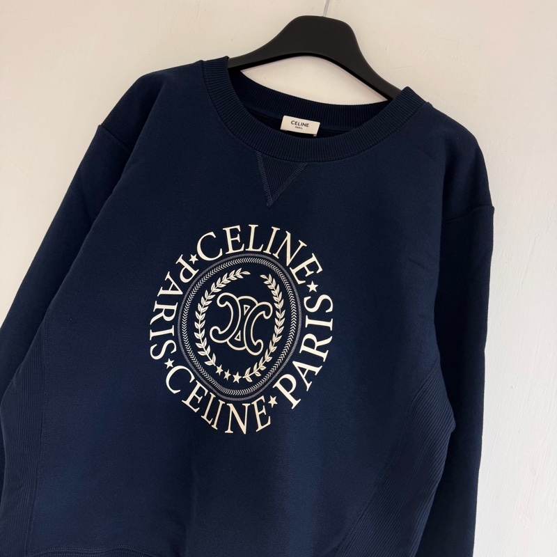Celine 女款 海軍藍 衛衣#S M ,OS版-1