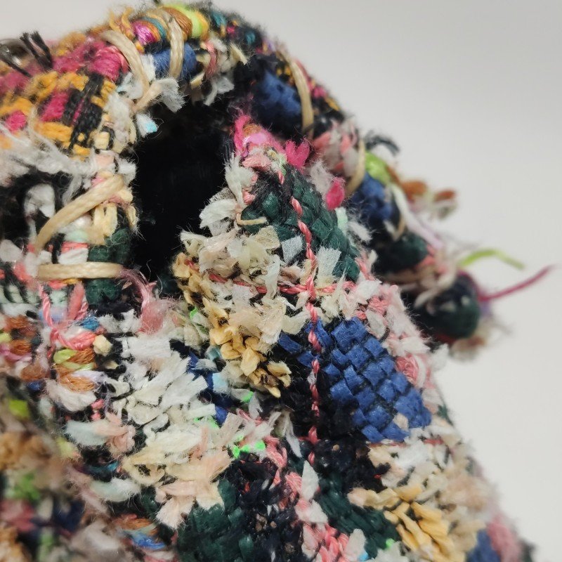 Chanel Flap Bag羊皮拼色編織雙C扣翻蓋單肩包-12