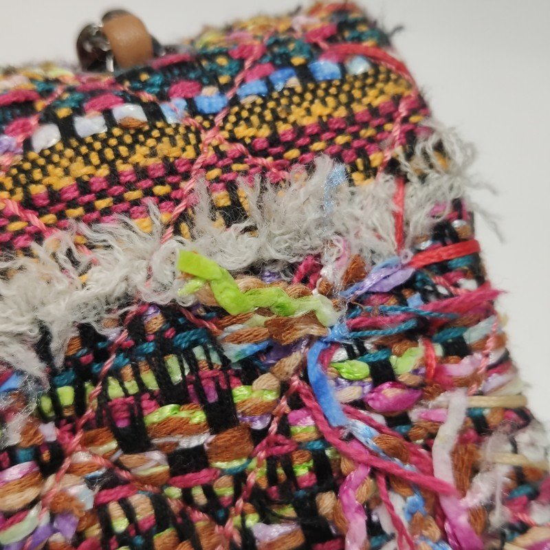 Chanel Flap Bag羊皮拼色編織雙C扣翻蓋單肩包-13