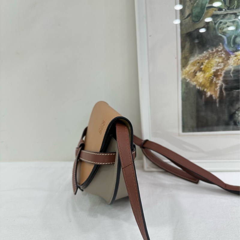 Loewe 羅意威拼色馬鞍包22年-3