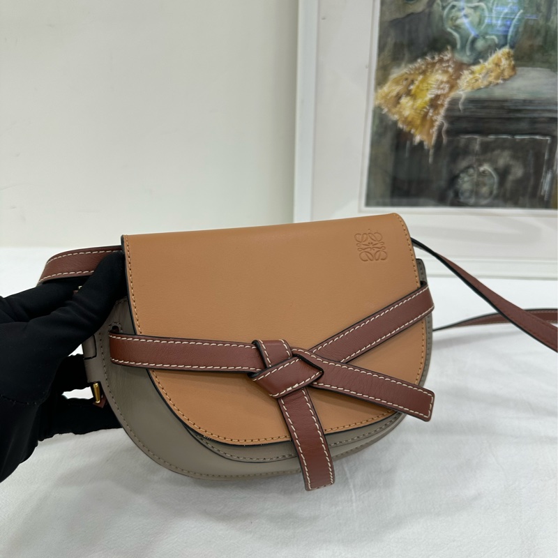 Loewe 羅意威拼色馬鞍包22年-5