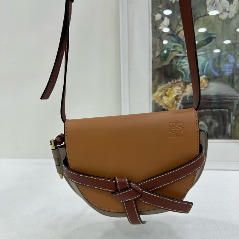 Loewe 羅意威拼色馬鞍包22年-8