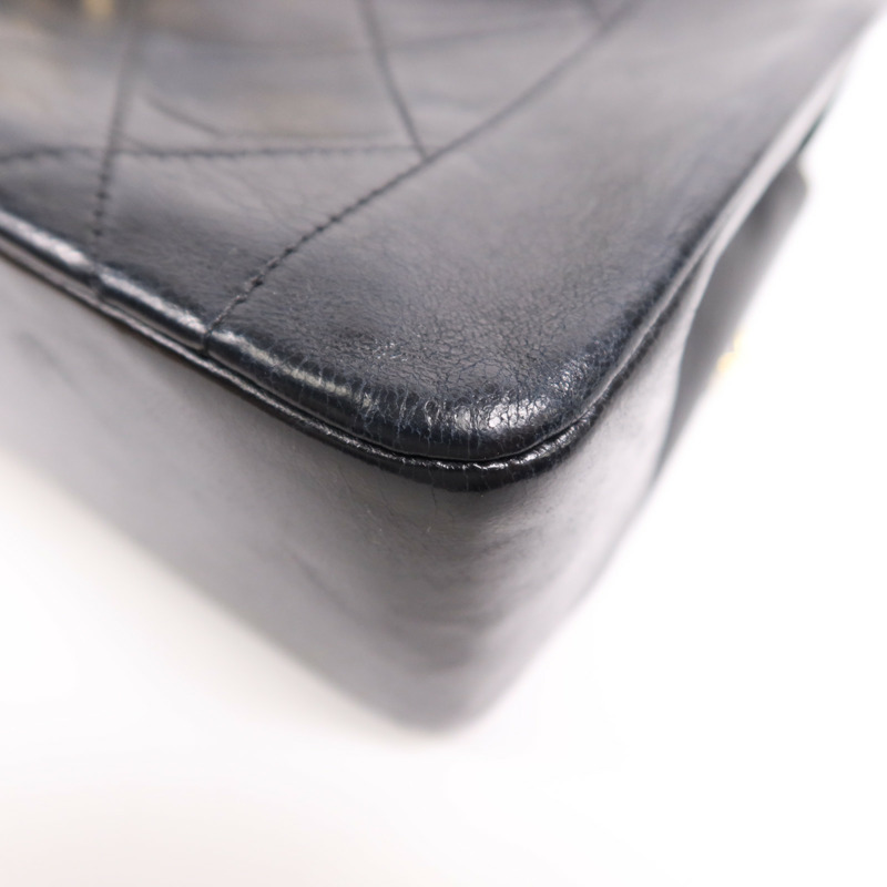 CHANEL 羊皮皮革Diana Chain Shoulder Bag金扣鏈帶肩背袋-6