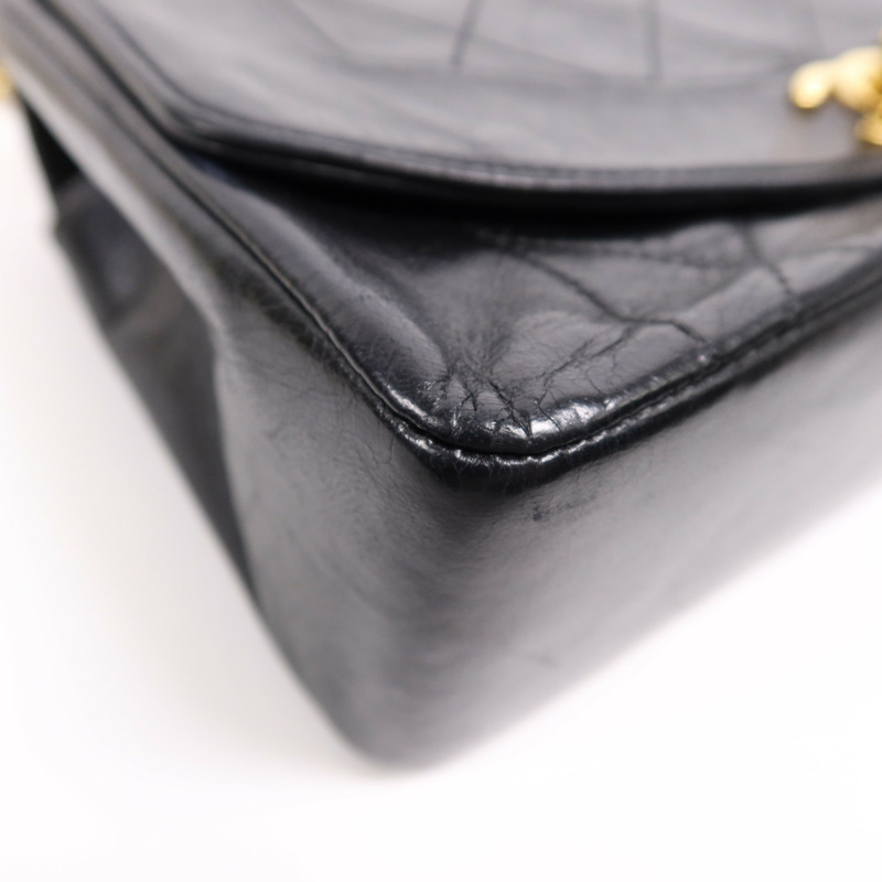 CHANEL 羊皮皮革Diana Chain Shoulder Bag金扣鏈帶肩背袋-9