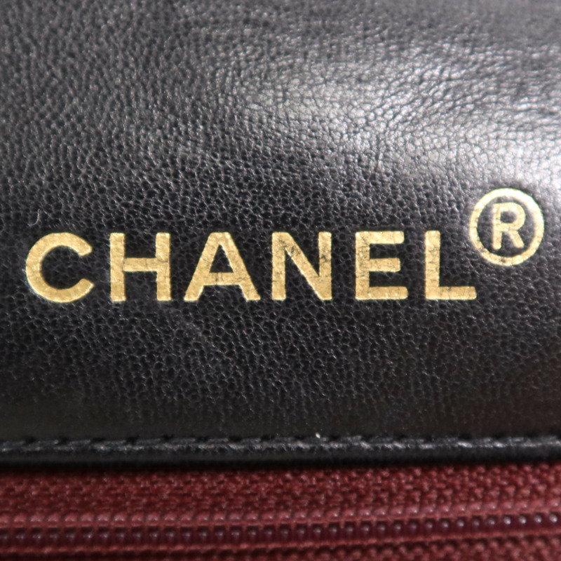 CHANEL 羊皮皮革Diana Chain Shoulder Bag金扣鏈帶肩背袋-14