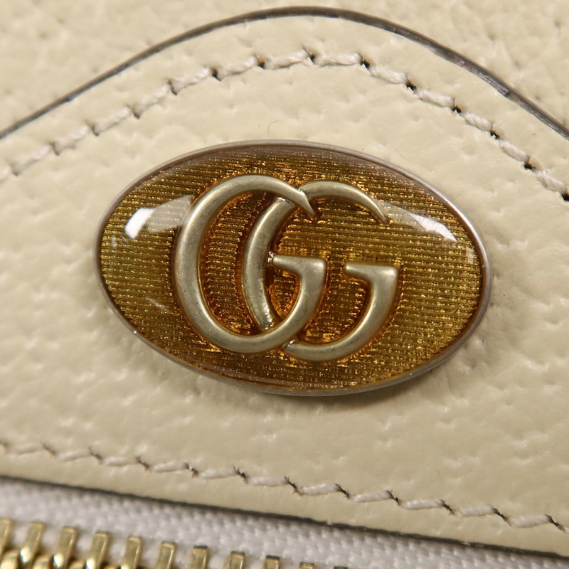 GUCCI 牛皮皮革GG Ophidia金扣肩背袋-12