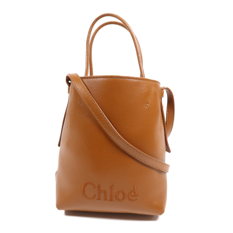 Chloe 牛皮皮革Shoulder Bag金扣手挽肩背兩用袋-0