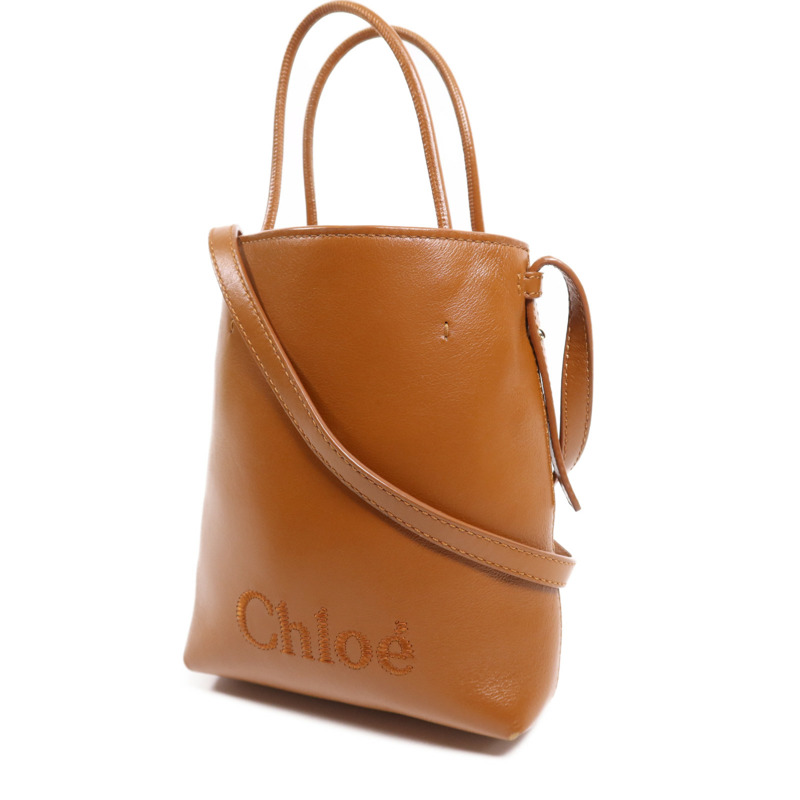 Chloe 牛皮皮革Shoulder Bag金扣手挽肩背兩用袋-1