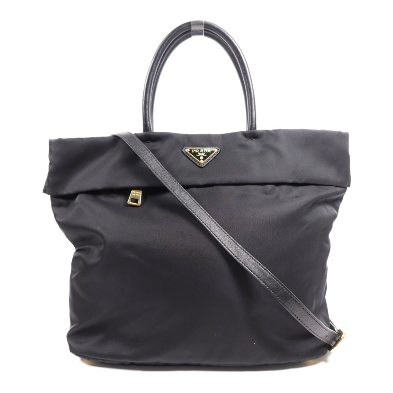 PRADA 尼龍2 Way Shoulder Bag金扣手挽肩背兩用袋-0