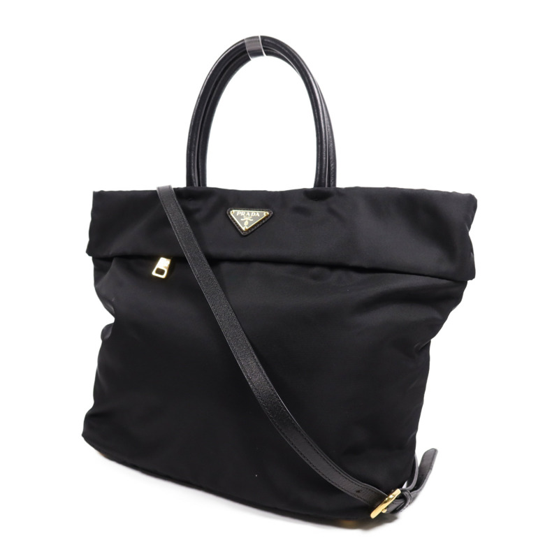 PRADA 尼龍2 Way Shoulder Bag金扣手挽肩背兩用袋-2