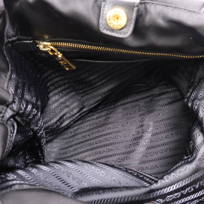 PRADA 尼龍2 Way Shoulder Bag金扣手挽肩背兩用袋-4