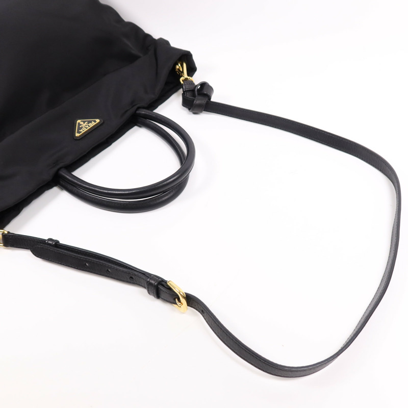 PRADA 尼龍2 Way Shoulder Bag金扣手挽肩背兩用袋-6