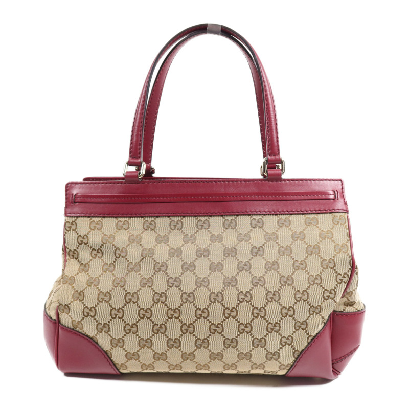 GUCCI 帆布Shoulder Bag金扣手挽袋-1