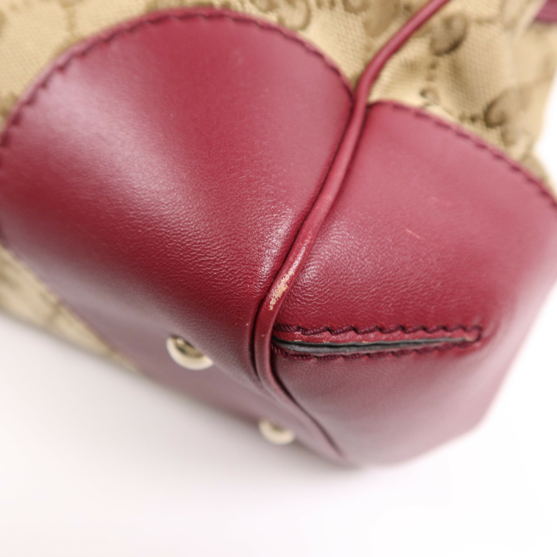 GUCCI 帆布Shoulder Bag金扣手挽袋-9