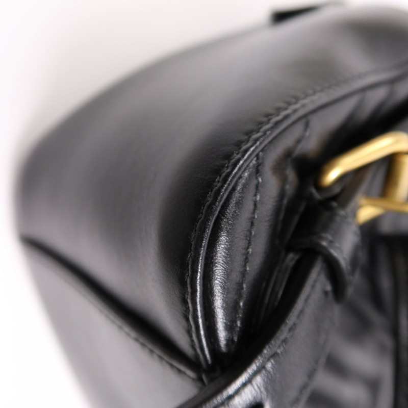 GUCCI 牛皮皮革GG Marmont Backpack金扣背包-9