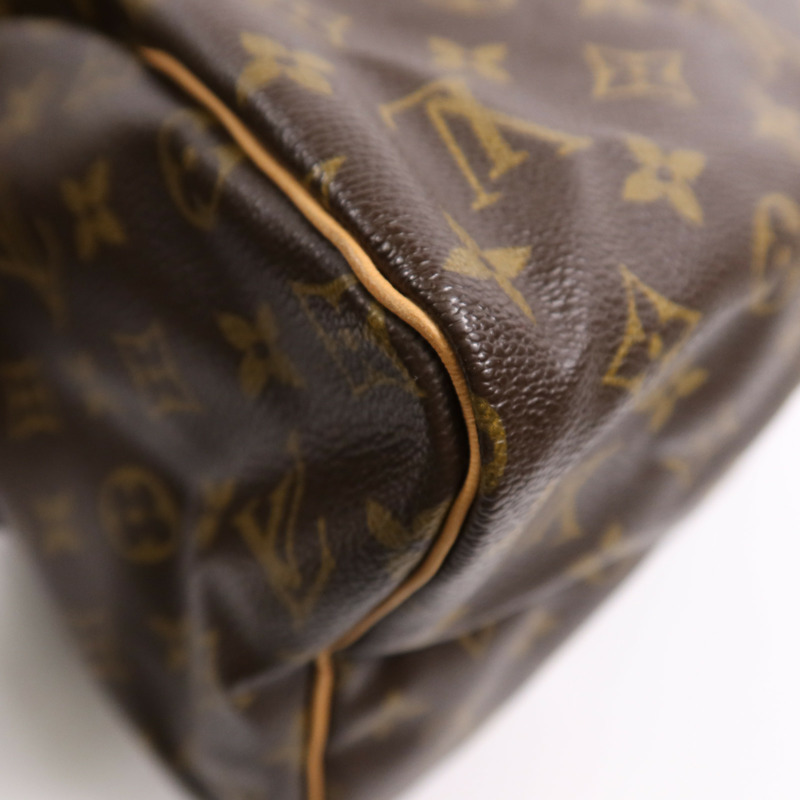 LOUIS VUITTON Monogram Speedy 30金扣手挽袋-5