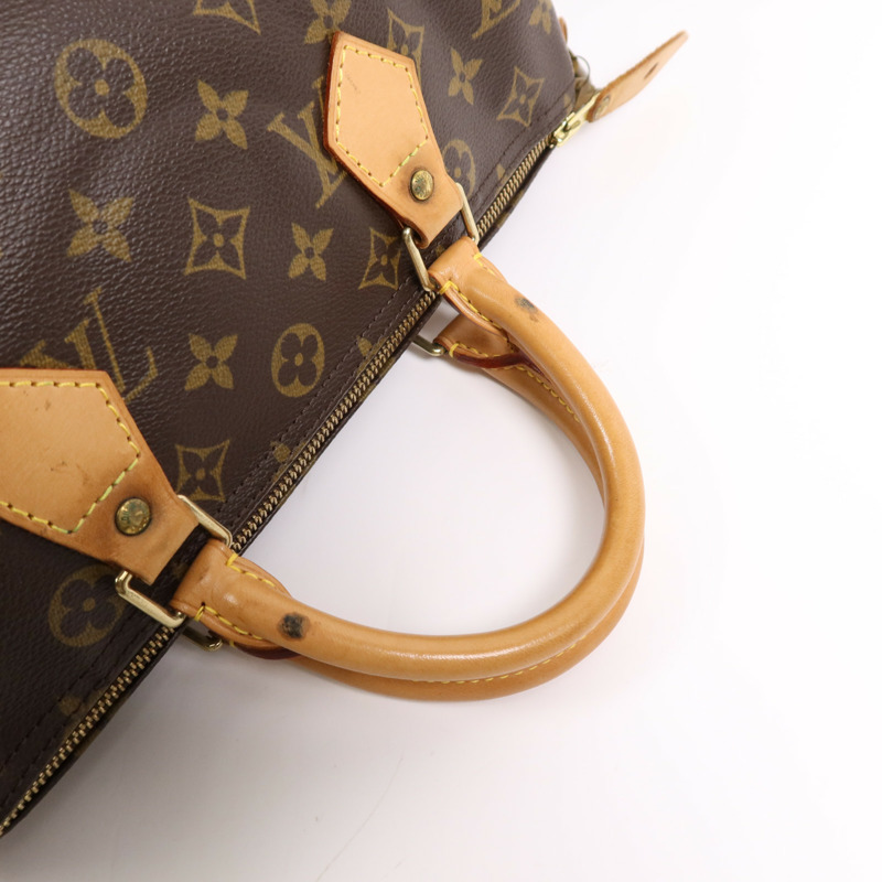 LOUIS VUITTON Monogram Speedy 30金扣手挽袋-8