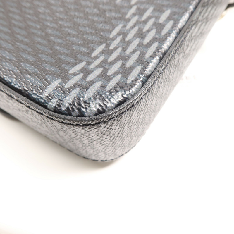 LOUIS VUITTON Damier Graphite Trio Messenger銀扣肩背袋-5