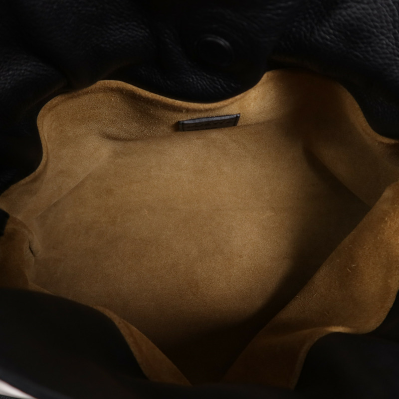 LOEWE 牛皮皮革Flamenco Medium金扣肩背袋-10