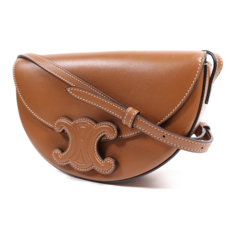 CELINE 牛皮皮革Besace Cuir金扣肩背袋-2