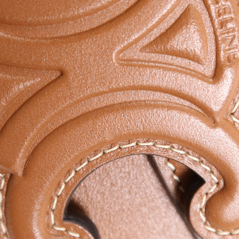 CELINE 牛皮皮革Besace Cuir金扣肩背袋-18