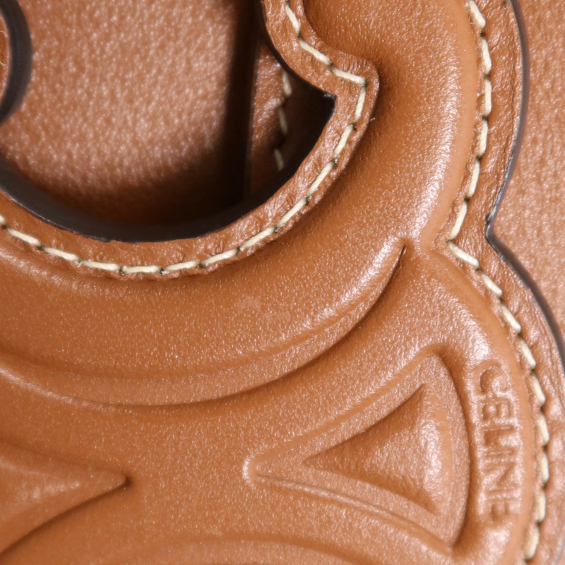 CELINE 牛皮皮革Besace Cuir金扣肩背袋-19