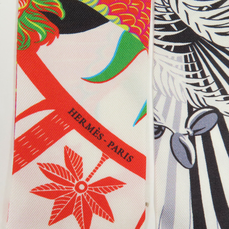 HERMES 絲質Twilly絲巾-3