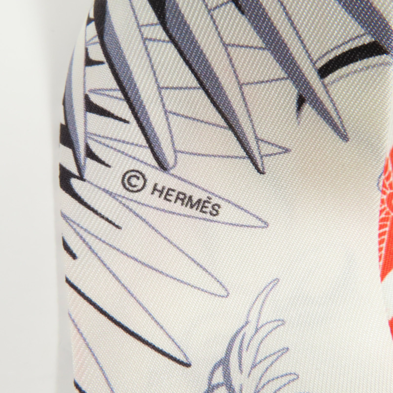 HERMES 絲質Twilly絲巾-5