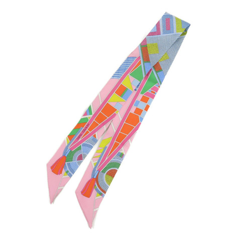 HERMES 絲質Twilly絲巾