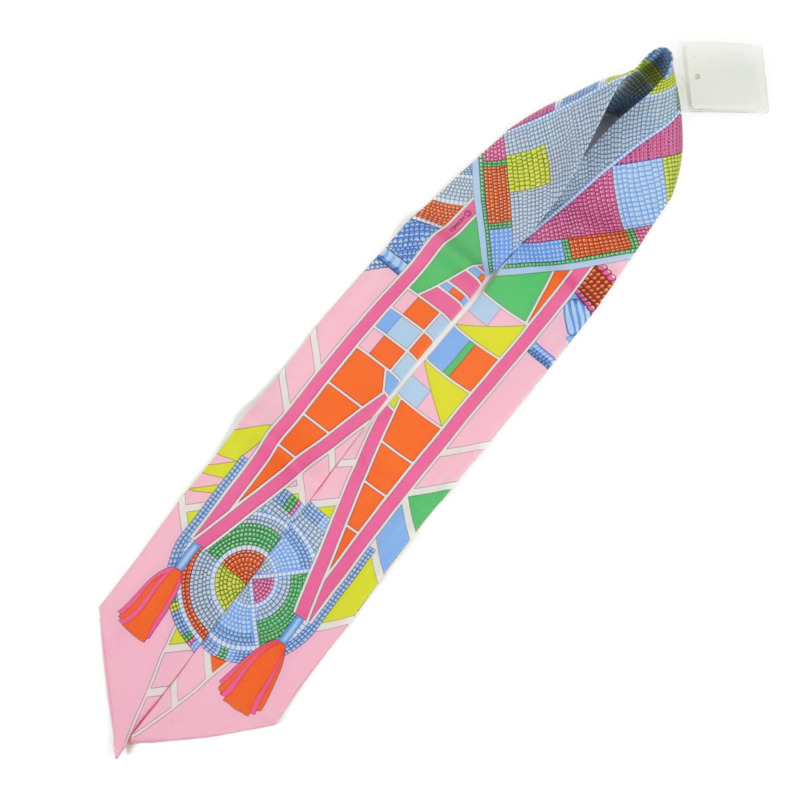 HERMES 絲質Twilly絲巾-4