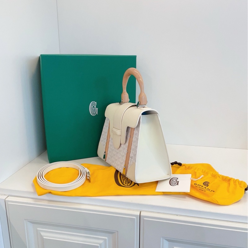 【98新🆕】Goyard Saigon PM 白色西貢包 手提包 斜挎包 單肩包-2